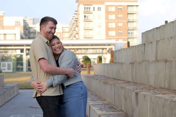 Holly and Charles met on the METRORail Red Line and are getting married in November 2025.