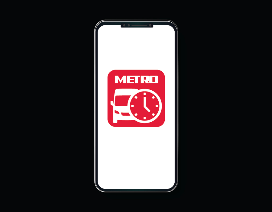METRO On Demand App on a smartphone.